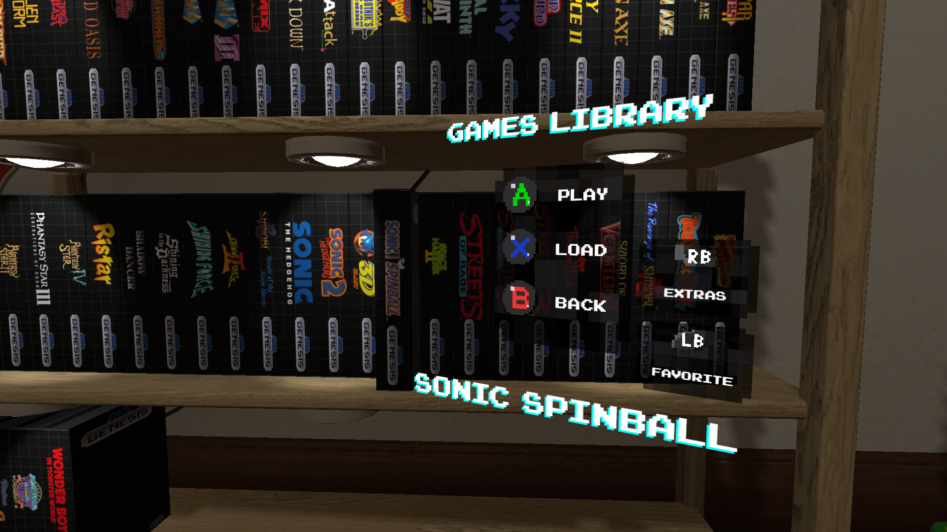 Sega Genesis Classics Game Shelf