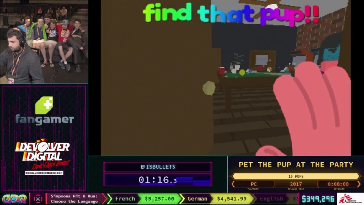 Pet the Puppy SGDQ 2018