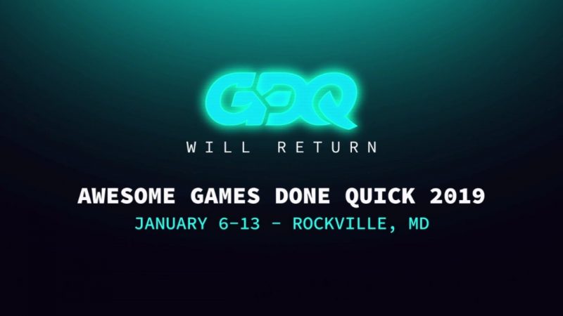 AGDQ 2019 Dates