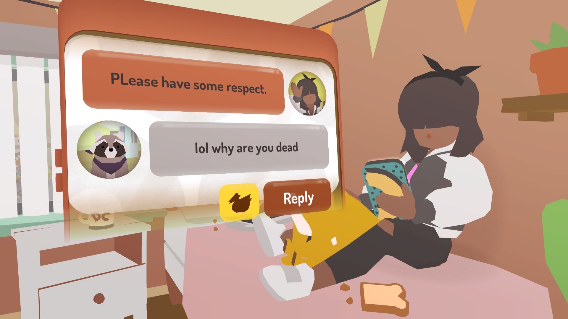 Donut County Texting