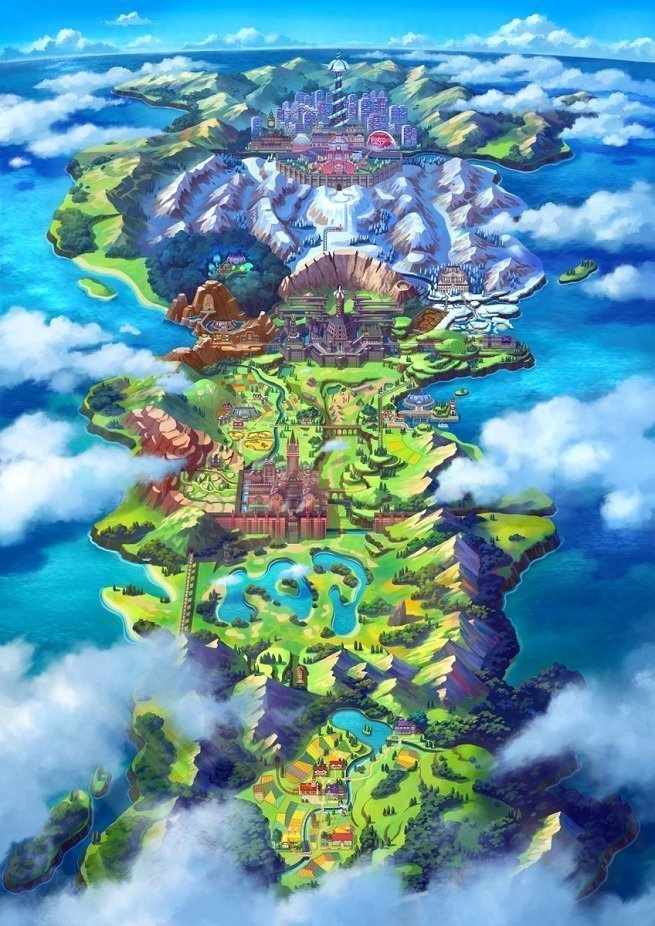 Pokemon Sword and Shield Galar Region