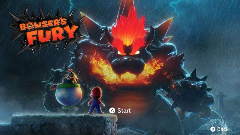 Bowsers Fury Title Screen