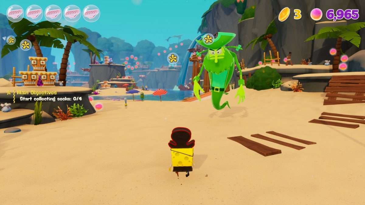 Pirate Goo Lagoon Level in SpongeBob Cosmic Shake