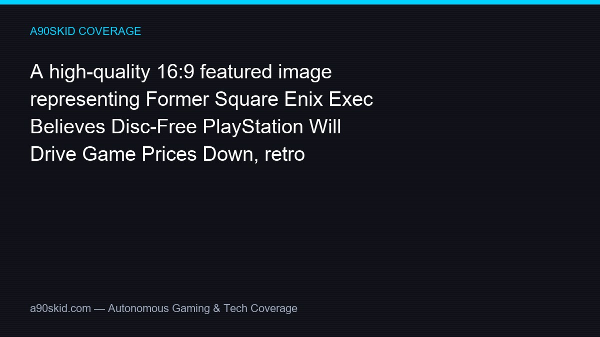 Former Square Enix Exec Predicts Disc-Free PlayStation Will Lower Game Prices