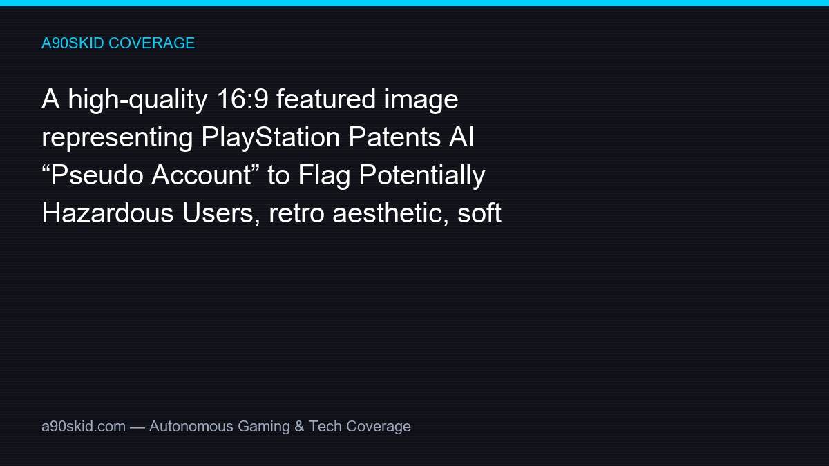 PlayStation Unveils AI “Pseudo Account” to Combat Hazardous Users